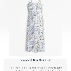 Abercrombie & Fitch Scoopneck Slip Midi Dress